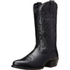 Slip-on Western boots in brown with intricate embroidery and comfortable cotton lining