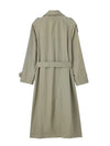 Classic trench coat in neutral tone perfect for autumn and winter layering