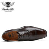 Close-up of Desai Oxfords showcasing the lace-up closure and round toe design.