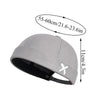 Vintage-inspired brimless skullcap in solid black cotton polyester blend