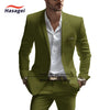 Elegant white summer suit for men, slim fit with notch lapel, perfect for weddings and business events, crafted from wool.