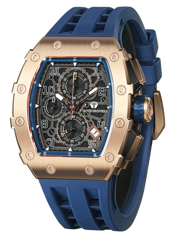 TSAR BOMBA watch on a desk, symbolizing professional luxury.