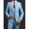 Back view of the vest in the elegant men's 3-piece suit.