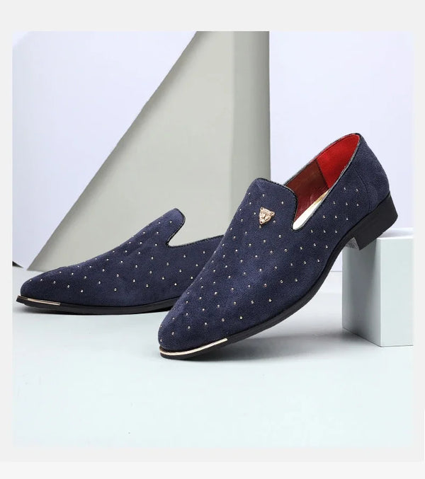 Stylish men's loafers in soft microfiber suede, perfect for dressing up or down.