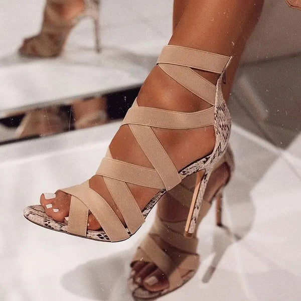 Elegant Stiletto Heels for Women with Zipper Closure