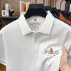 Business casual polo shirt featuring classic pony logo and lightweight summer fabric