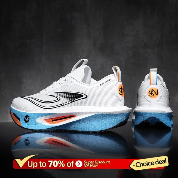 Breathable casual sneakers with feather-light construction and stable support