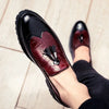 Elegant black Italian leather loafers for men, perfect for formal occasions.