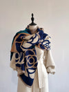 Warm scarf in cashmere blend, perfect for winter fashion.