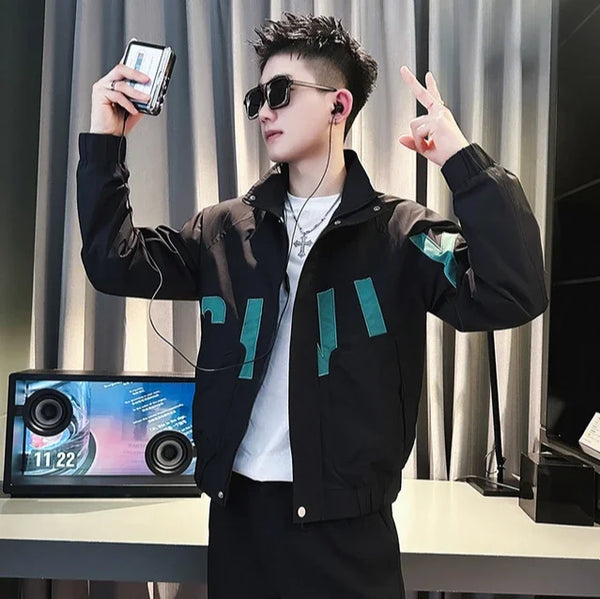 Stylish men's slim fit safari jacket in cotton-polyester blend, perfect for autumn and winter outdoor adventures.