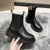 Chic Chelsea boots for women with thick sole, slip-on design, and durable rubber outsole, perfect for autumn and spring.