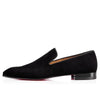 Flock material shoes with a timeless design for men.