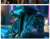 Front view of the Cyberpunk 2077 LED Collar Jacket on a mannequin.
