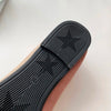 Detail of soft knitted fabric molding to foot shape for personalized comfort