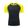 Men's breathable compression fitness t-shirt for active wear, moisture-wicking, quick-dry, and stretchable design for workout