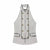 Versatile halter top in woven polyester with elegant draping and smooth hand-feel