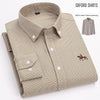 Whisper-Soft Oxford shirt in natural light, highlighting its color.