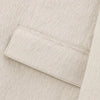 Woman in creamy white mohair blazer showing polished, effortless style for fall season