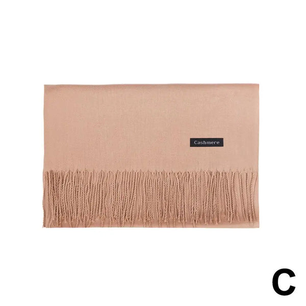 Stylish black scarf for women, features a luxurious cashmere blend.