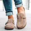 Everyday buckle mules combining vintage charm with modern slip-on ease and all-day wearability
