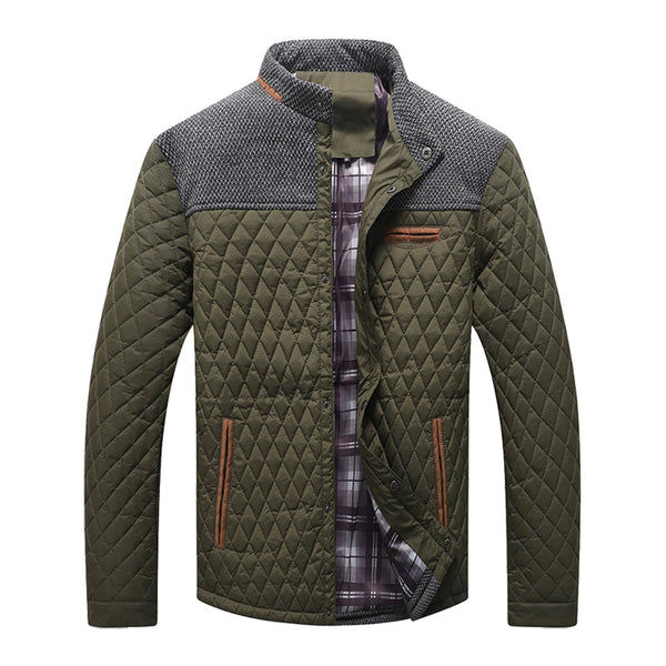 Winter's Whisper jacket paired with professional attire for a polished look.