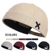 Urban Edge Adjustable Docker Cap in black with vintage brimless design