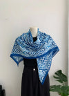 Vintage-Inspired French Square Scarf for Women