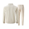 Casual men's pullover and pants set in premium polyester waffle knit fabric
