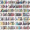 Brightly colored dress socks featuring unique designs for a stylish look.