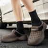 Modern men's platform sandals with chunky sole design for casual everyday wear
