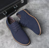 Men's Matte Leather Lace-Up Dress Shoes