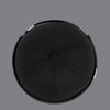 Black adjustable docker cap perfect for spring and summer casual wear