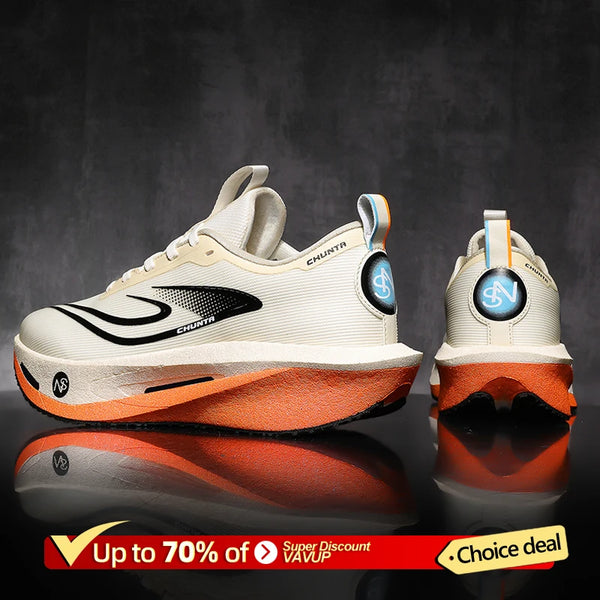 Men's casual athletic footwear with cooling technology and durable outsole