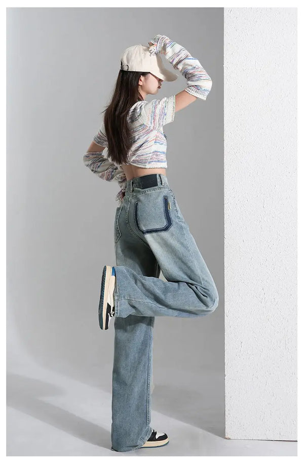 Sunset Boulevard Denim displayed with other wardrobe staples for versatile outfits.