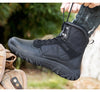 Men's high-top Trailblazer Boots with cushioned insoles for comfort.