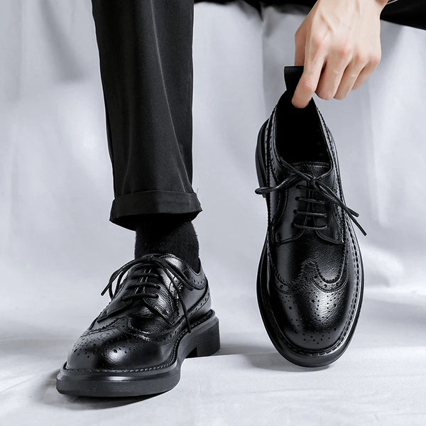 High-quality leather shoes perfect for weddings and events.