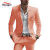Elegant white summer suit for men, slim fit with notch lapel, perfect for weddings and business events, crafted from premium
