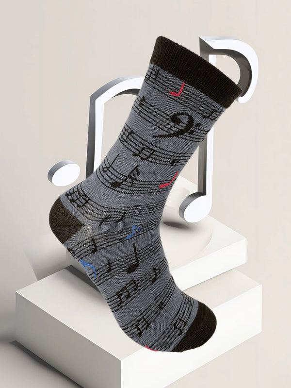 Unique men's socks showcasing a harmonious blend of comfort and trendy design.