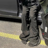Close-up of Midnight Voyager jeans highlighting durable fabric and sleek design.