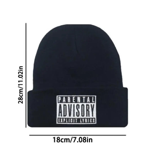 Urban Pulse Knit Cap in navy blue, ideal for fall fashion and winter accessories.
