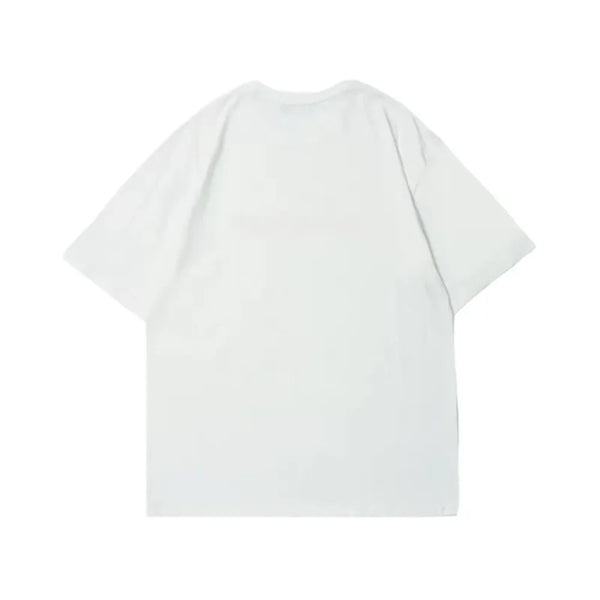 Model wearing Breathe Easy Cotton Tee in light gray, perfect for casual outings and loungewear.