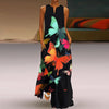 Effortless Elegance V-Neck Chiffon Maxi Dress