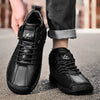 Men's leather boots with innovative breathable technology