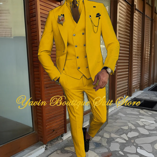 Elegant double-breasted blazer tailored for a sharp, modern fit.