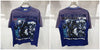 MAJESTIK cotton tee with shimmering rhinestone letters for urban style