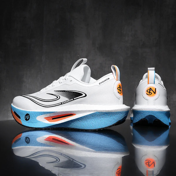 Men's breathable running shoes with silk lining and anti-odor technology