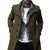 Chic plaid men's trench coat with single-breasted closure, perfect for cold weather and stylish daily wear. Available in size