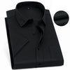 Men's classic striped business shirt maintains shape wash after wash