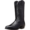 Brown cowboy boots with hand-stitched embroidery patterns and comfortable fit