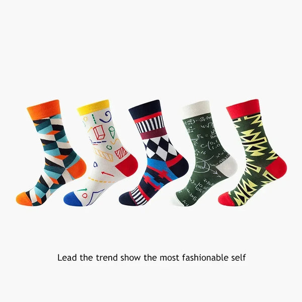 Comfortable socks with a blend of materials for all-day comfort.